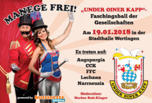 UOK - MANEGE FREI - Faschingsball der Gesellschaften @ Stadthalle Wertingen | Wertingen | Bayern | Deutschland