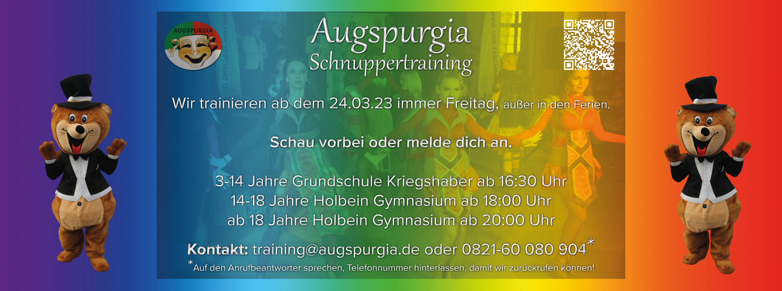 Augspurgia Schnuppertraining Banner